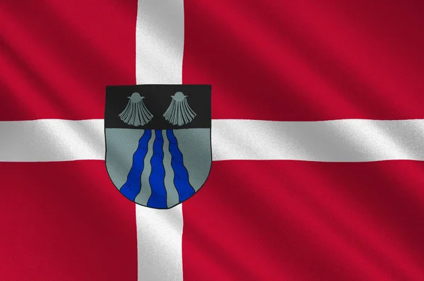 バレルプのフラグは、デンマークの自治体をします。 — ストック写真
