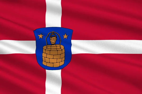Bandiera del Brondby è un comune della Danimarca — Foto Stock