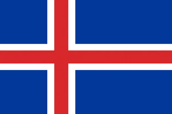 冰岛国旗 — 图库照片#