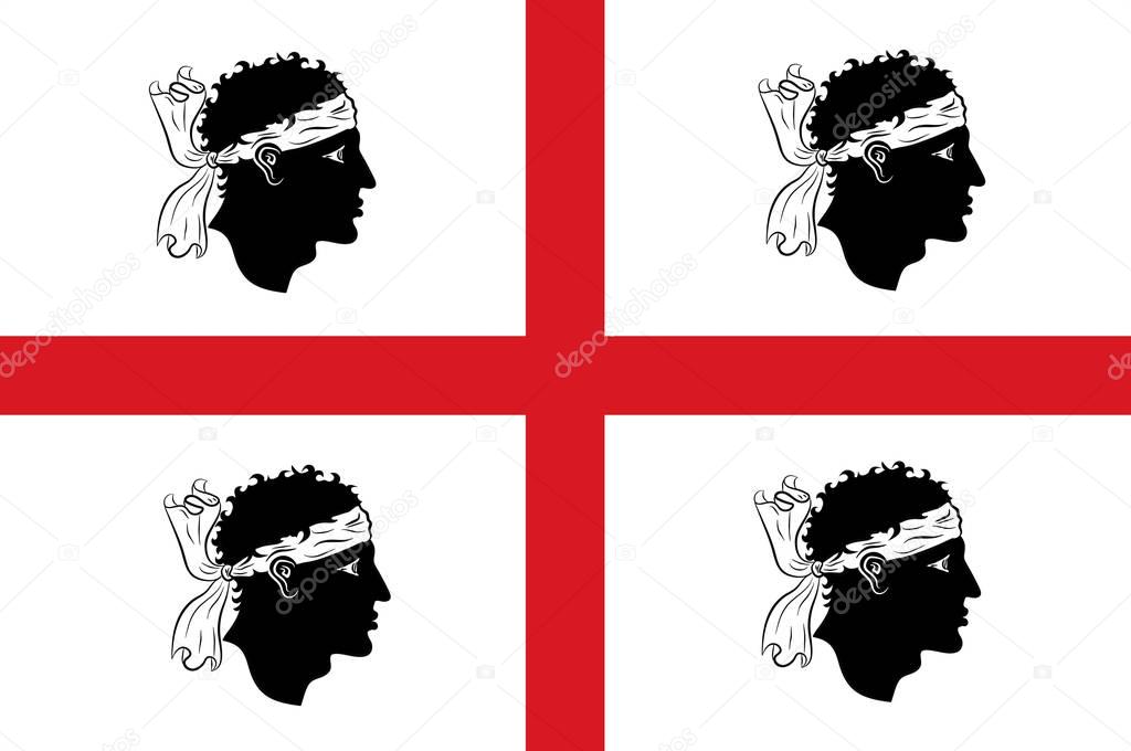 Flag of Sardinia, Italy