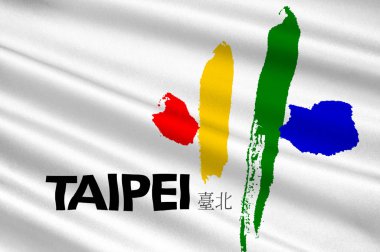 Taipei - Tayvan eyaleti ÇHC'başkenti bayrağı.