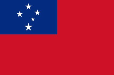 Samoa, Apia - Polinezyası bayrağı