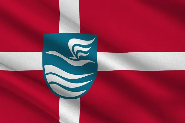Fureso の旗はデンマークの自治体です。 — ストック写真