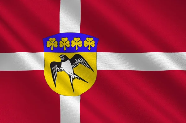 Gladsaxe flagga är en kommun i Danmark — Stockfoto