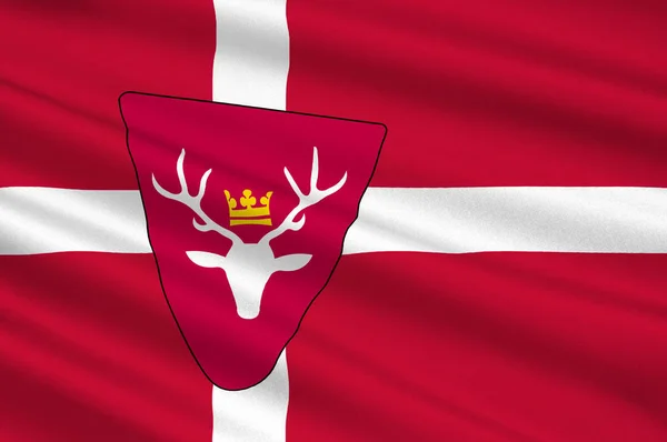 Σημαία της Hoersholm είναι ένας Δήμος στη Δανία — Φωτογραφία Αρχείου