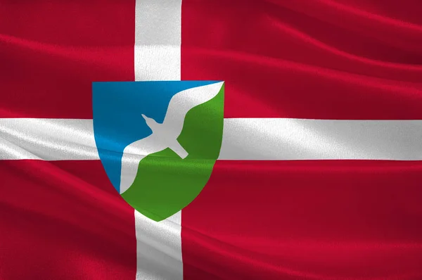 Flagge von Jammerbugt in Nordjütland — Stockfoto