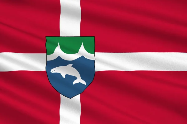 南デンマーク地域でメデルファードの旗 — ストック写真