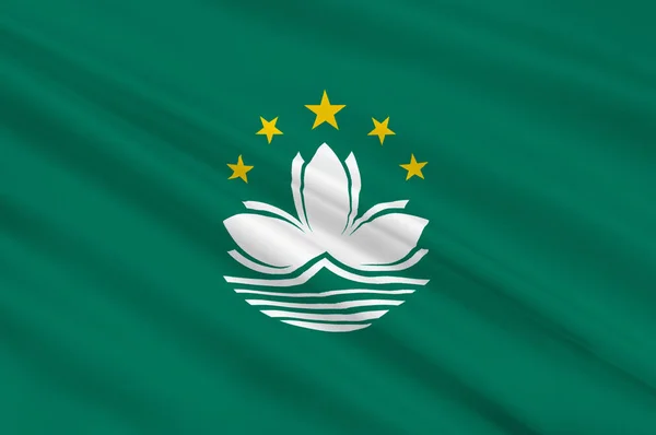 Bandeira de macau — Fotografia de Stock