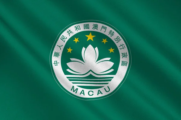 Bandeira de macau — Fotografia de Stock