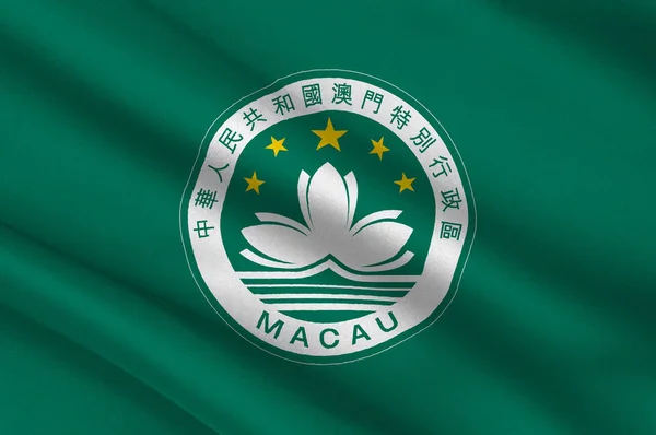 Bandeira de macau — Fotografia de Stock