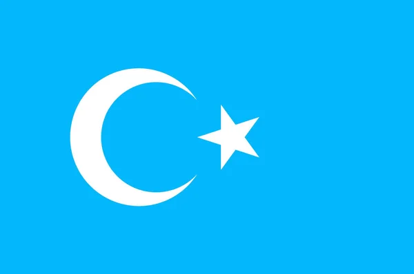 Vlag van de autonome regio Xinjiang in China — Stockfoto