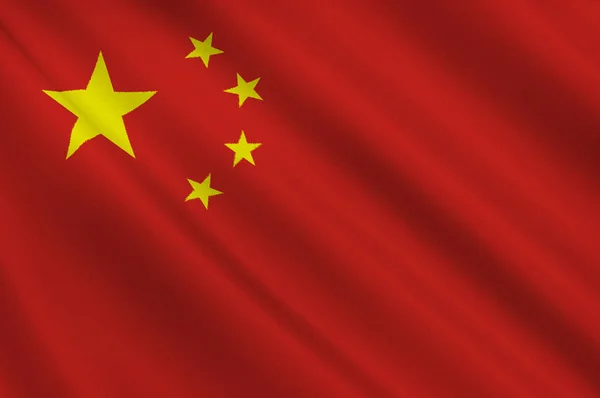 Flagge der Volksrepublik China — Stockfoto