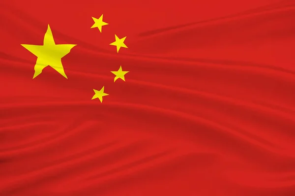 Flagge der Volksrepublik China — Stockfoto