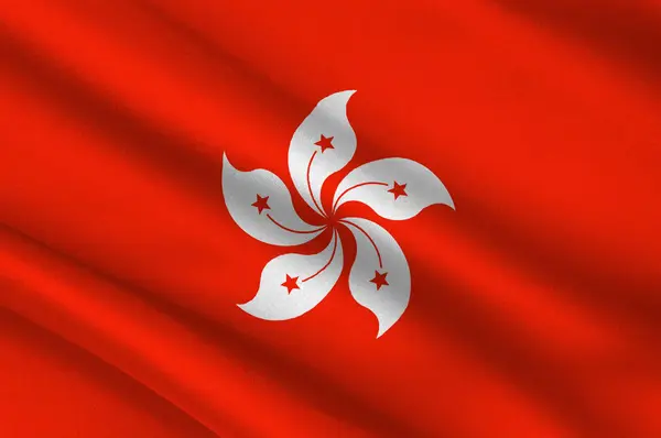 Drapeau de hong kong — Photo