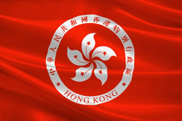 Drapeau de hong kong — Photo