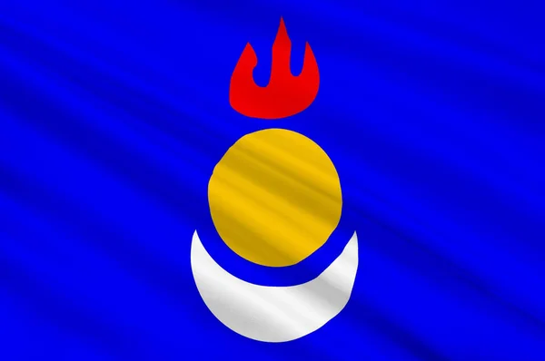 Bandiera della Mongolia Interna Regione Autonoma in Cina — Foto Stock