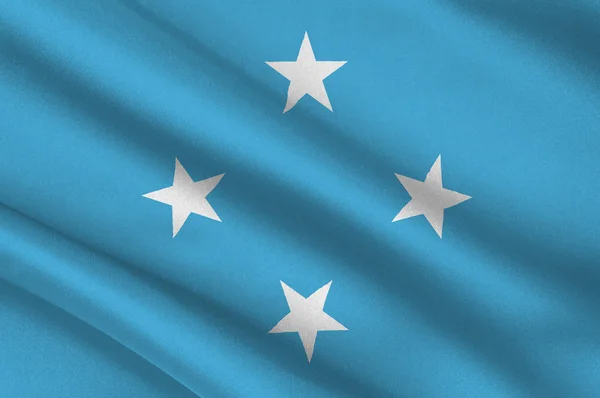 Bandeira dos Estados Federados da Micronésia, Palikir — Fotografia de Stock