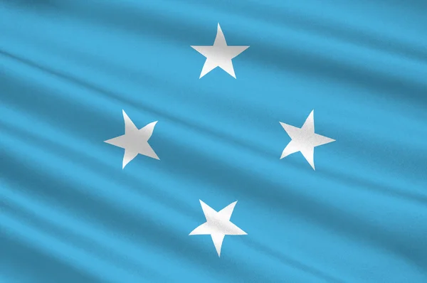 Bandeira dos Estados Federados da Micronésia, Palikir — Fotografia de Stock