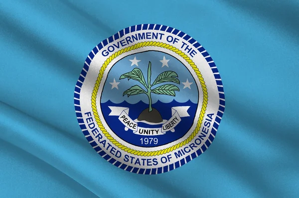 Mikronesiens federerade stater, Palikir flagga — Stockfoto