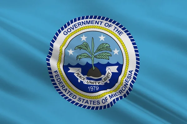 Σημαία των Ομόσπονδων Πολιτειών της Μικρονησίας, Παλικίρ — Φωτογραφία Αρχείου