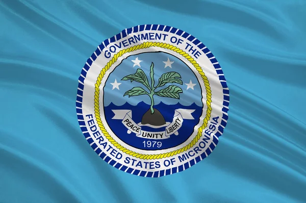Bandera de los Estados Federados de Micronesia, Palikir — Foto de Stock