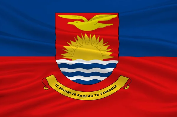 Vlag van Kiribati, Micronesia — Stockfoto