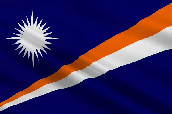 Vlag van Marshalleilanden, Majuro — Stockfoto