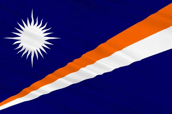 Vlag van Marshalleilanden, Majuro — Stockfoto