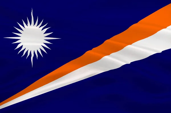 Flag of Marshall Islands, Majuro — Stock Photo, Image