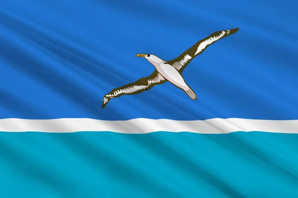 Bandeira da ilha Midway Atoll — Fotografia de Stock