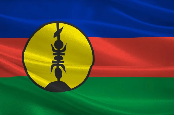 Bandera de New Caledonia, Melanesia — Foto de Stock