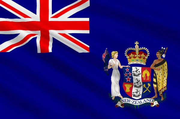 Flaga Nauru, Mikronezja — Zdjęcie stockowe