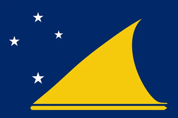 Flag of Tokelau (New Zealand) - Polynesia — Stock Photo, Image