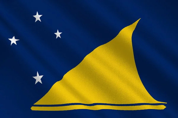 Flag of Tokelau (New Zealand) - Polynesia — Stock Photo, Image