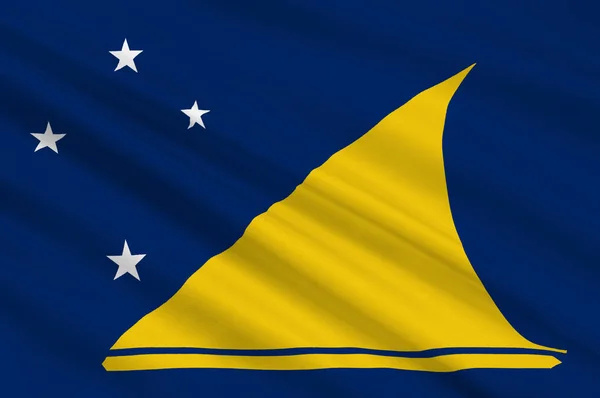 Flag of Tokelau (New Zealand) - Polynesia — Stock Photo, Image