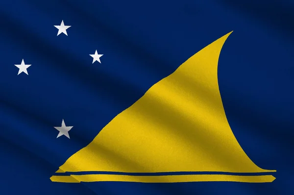 Vlag van de Tokelau-eilanden (Nieuw-Zeeland) - Polynesië — Stockfoto