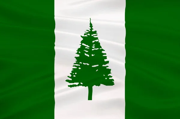 Vlag van Norfolk (Australië) - Kingston — Stockfoto
