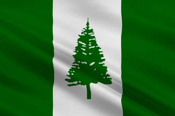 Bandiera dell'Isola di Norfolk (Australia) - Kingston — Foto Stock