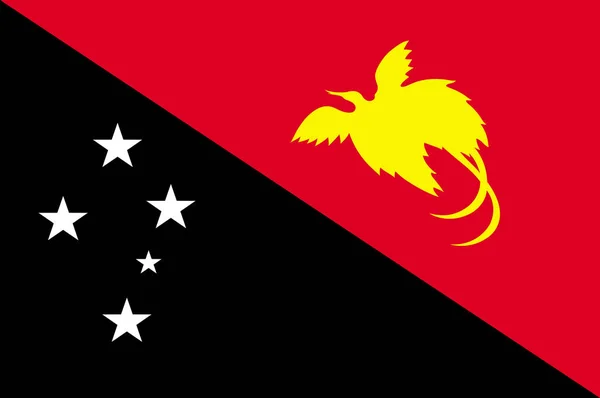 Bandeira da Papua-Nova Guiné, Port Moresby, Melanésia — Fotografia de Stock