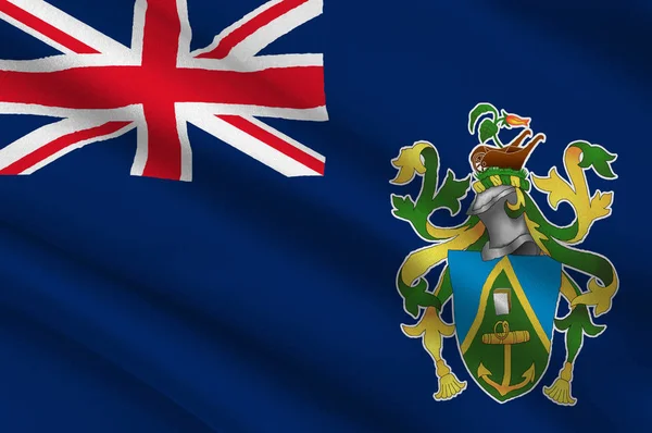 Bendera Kepulauan Pitcairn, Adamstown — Stok Foto
