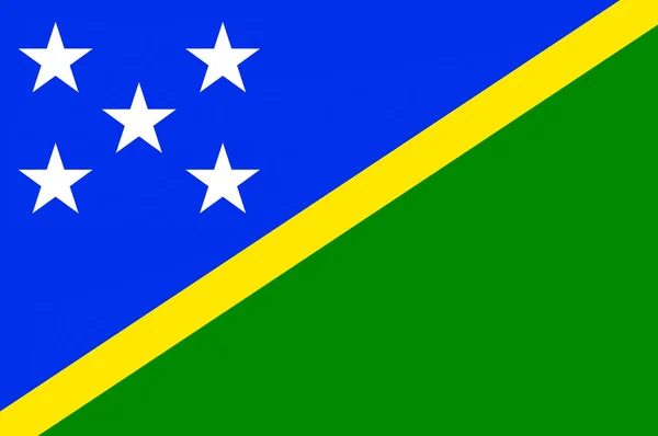 Flaga Wysp Salomona, Honiara - Melanezji — Zdjęcie stockowe
