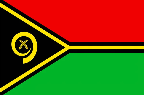 Flagga Vanuatu, Melanesien — Stockfoto