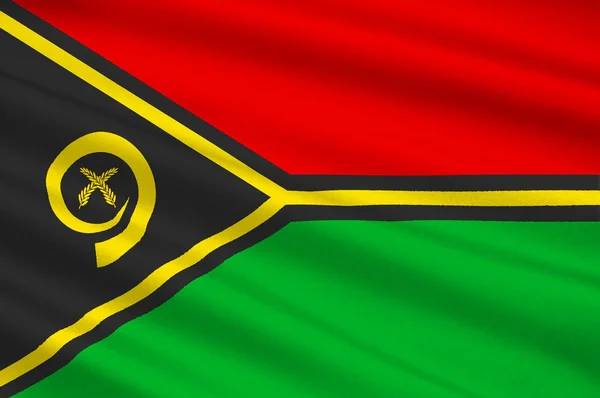 Flagga Vanuatu, Melanesien — Stockfoto