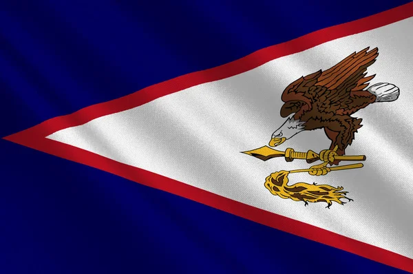 Прапор території Американське Самоа — стокове фото