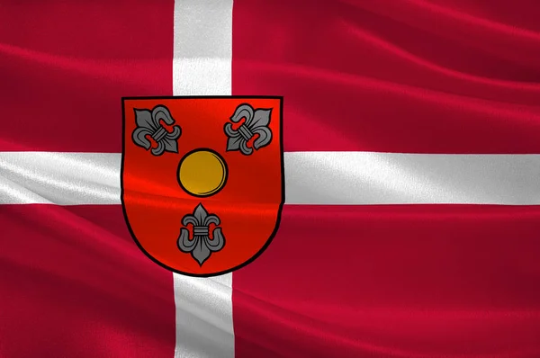 Flagge von Glostrup ist eine Gemeinde in Dänemark — Stockfoto