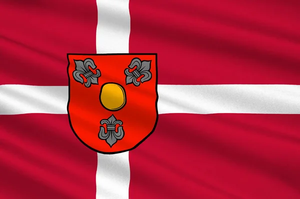 Flag of Glostrup is a municipality in Denmark — Stock Photo, Image