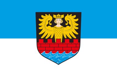 Lower Saxony, Almanya bölgesindeki Emden bayrağı