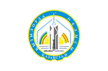 Kazakistan 'daki Kyzylorda bölgesi bayrağı