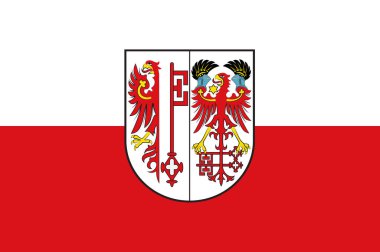 Almanya 'daki Saxony-Anhalt bölgesindeki Salzwedel bayrağı