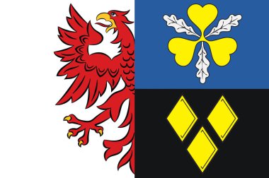 Almanya 'daki Saxony-Anhalt şehrinde Stendal bayrağı